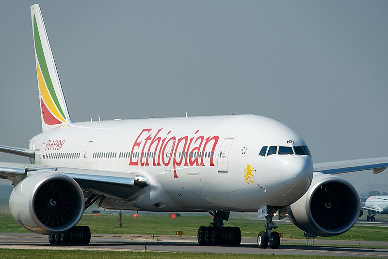 Боинг 777-200LR ET-ANR Sahara Эфиопских авиалиний