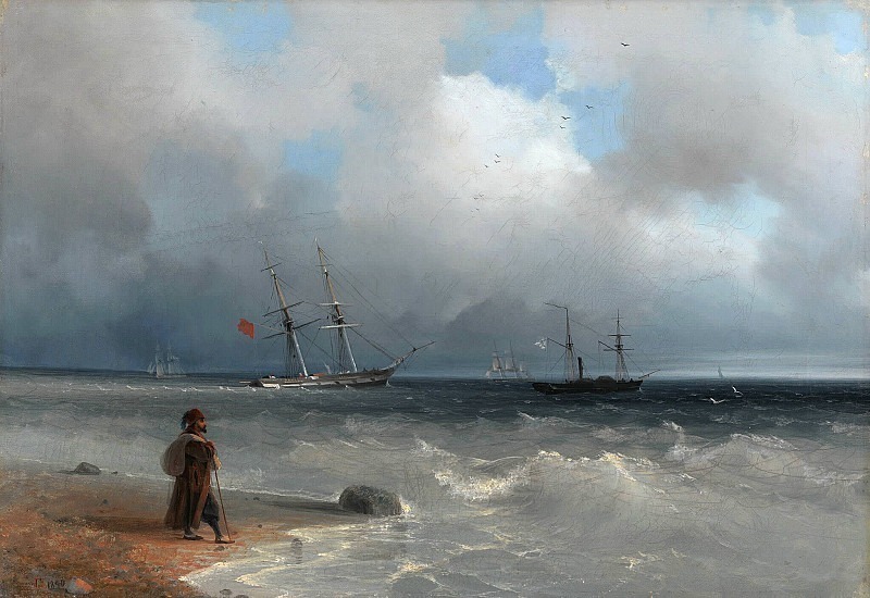 Иван Айвазовский. Морской берег. 1840
