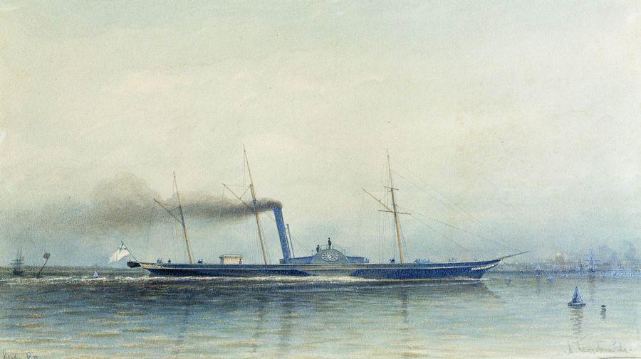 Алексей Боголюбов. Императорская паровая яхта «Александрия» 1852 года. 1852
