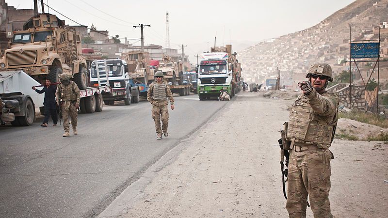 Автоколонна ВС США в Афганистане