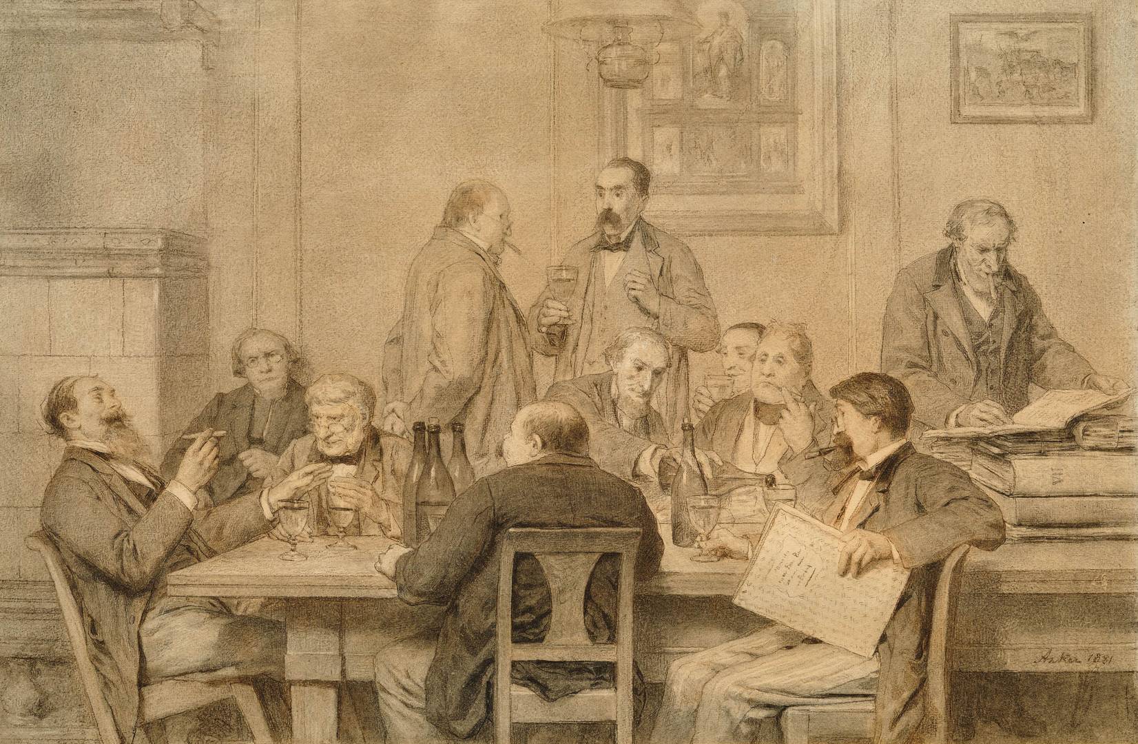 Альберт Анкер «Бывший совет директоров сберегательной кассы Серлье». 1881