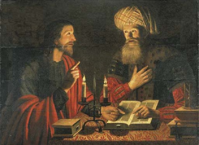 Крейн Хендрикс. «Ночной разговор Иисуса и Никодима». 1650