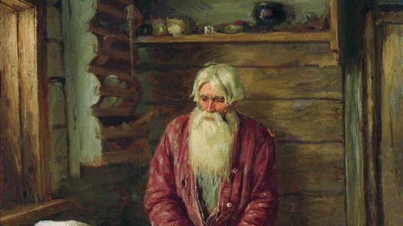 Василий Максимов. Пережил старуху. 1896