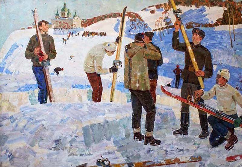 Григорий Шпонько. Спортивная зима. 1960-е