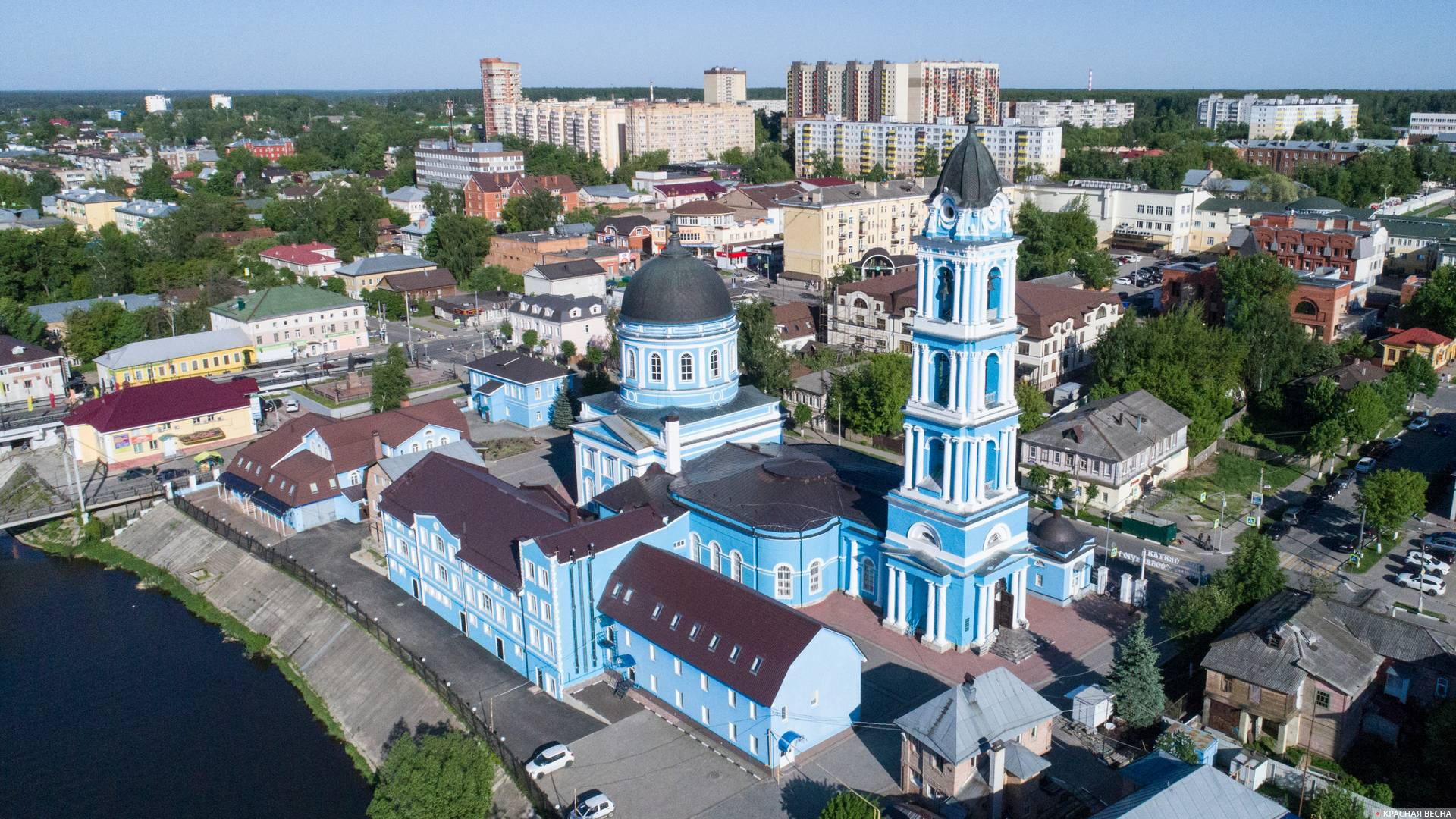 Богоявленский собор со стороны Клязьмы. Ногинск. 18.05.2019