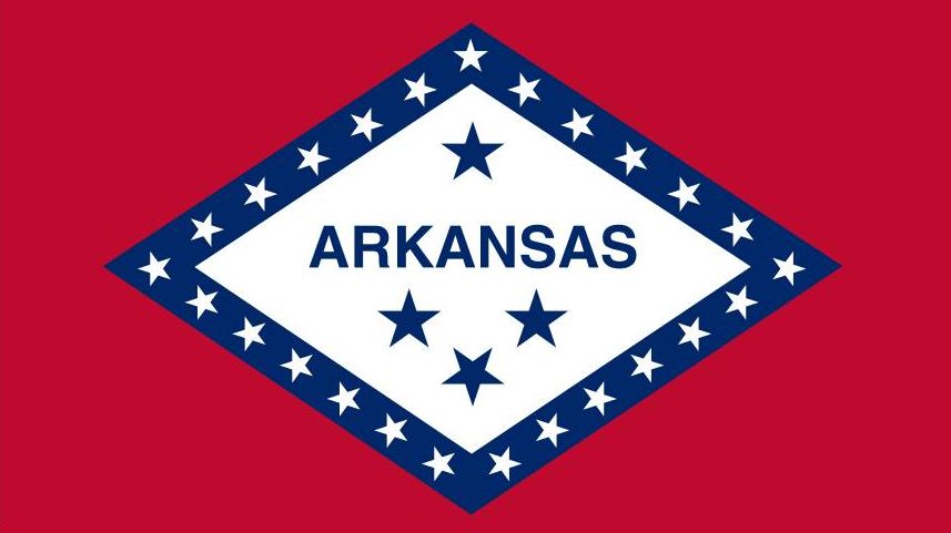Флаг штата Арканзас. США