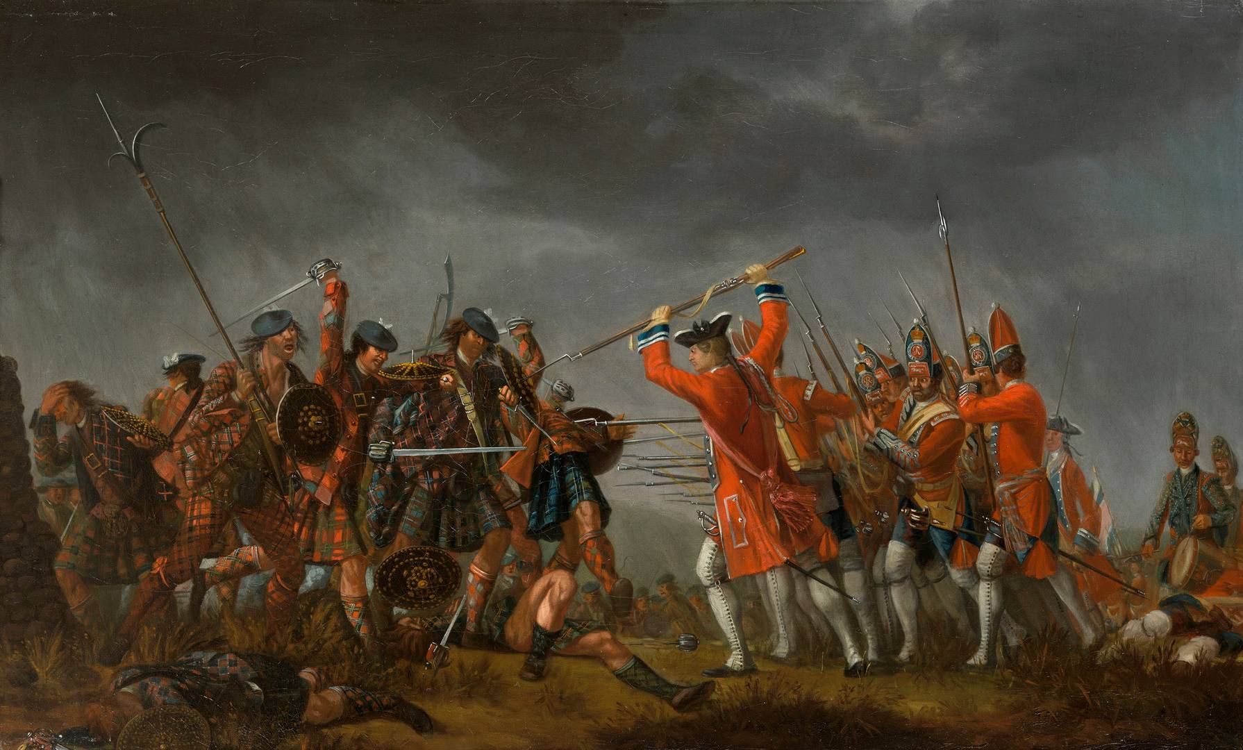 Дэвид Морье. Сражение при Каллодене. 1746
