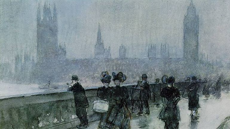 Гассам Чайльд. Вестминстерский мост, Лондон. 1898