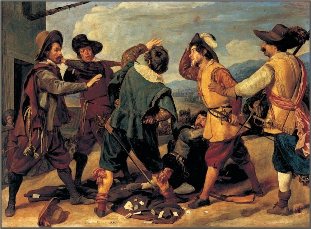 Диего Веласкес. Ссора солдат перед посольством Испании. 1630