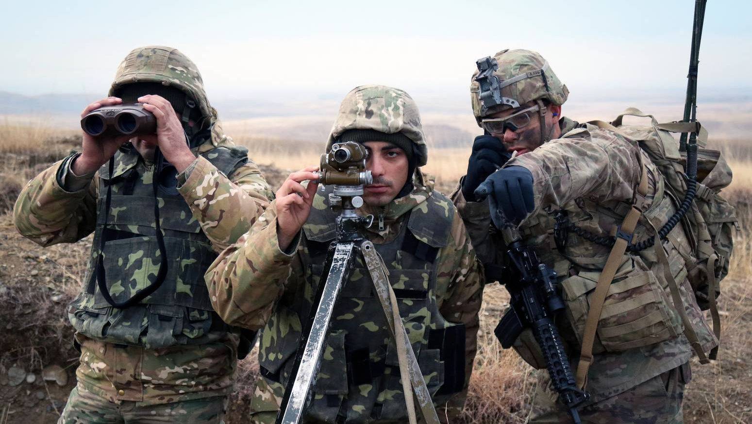Вооруженные силы Грузии и солдаты НАТО