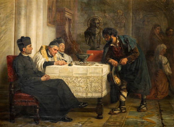 Эдвин Лонгсден Лонг. Грош для Петра. 1867