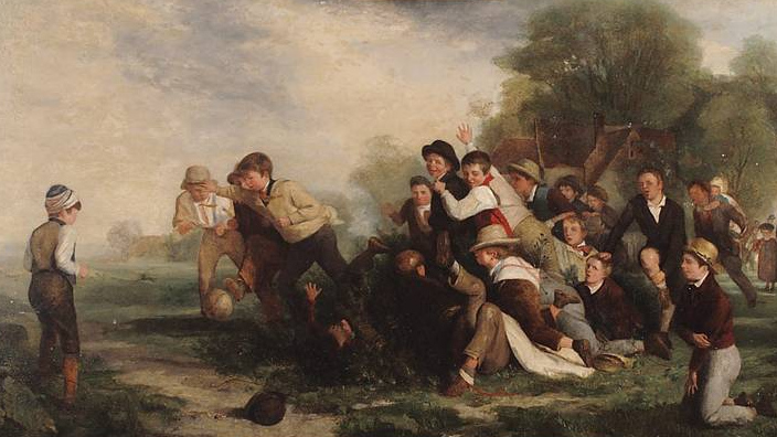 Томас Уэбстер. Игра в футбол. 1839