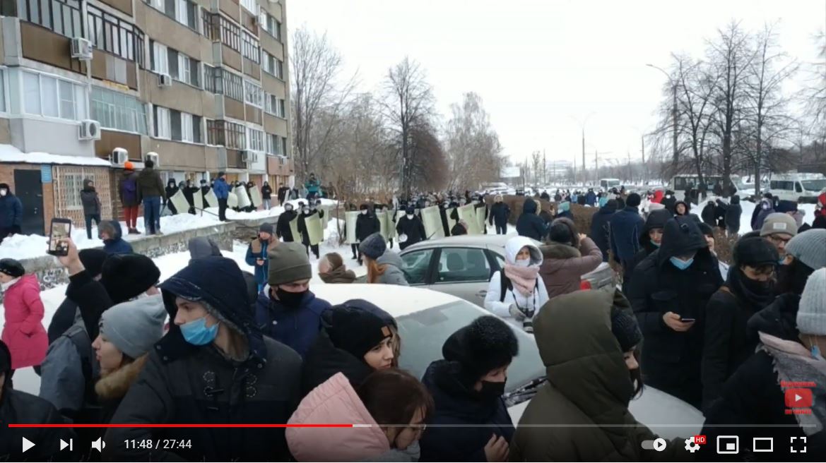 Незаконное шествие в Тольятти 23.01.21