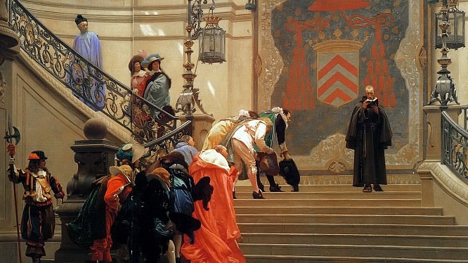 Жан-Леон Жером. Серый кардинал (фрагмент). 1873