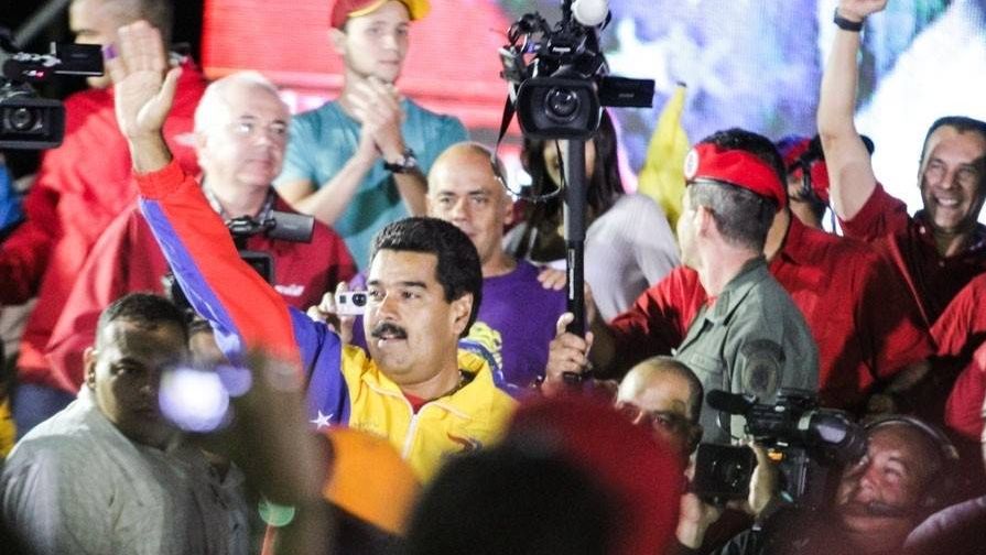 Николас Мадуро после победы на президентских выборах в Венесуэле. Апрель 2013 года.