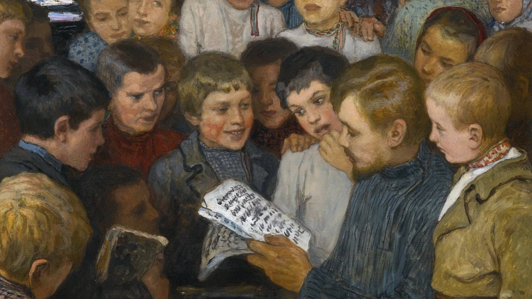 Николай Богданов-Бельский. Сельская школа. 1898