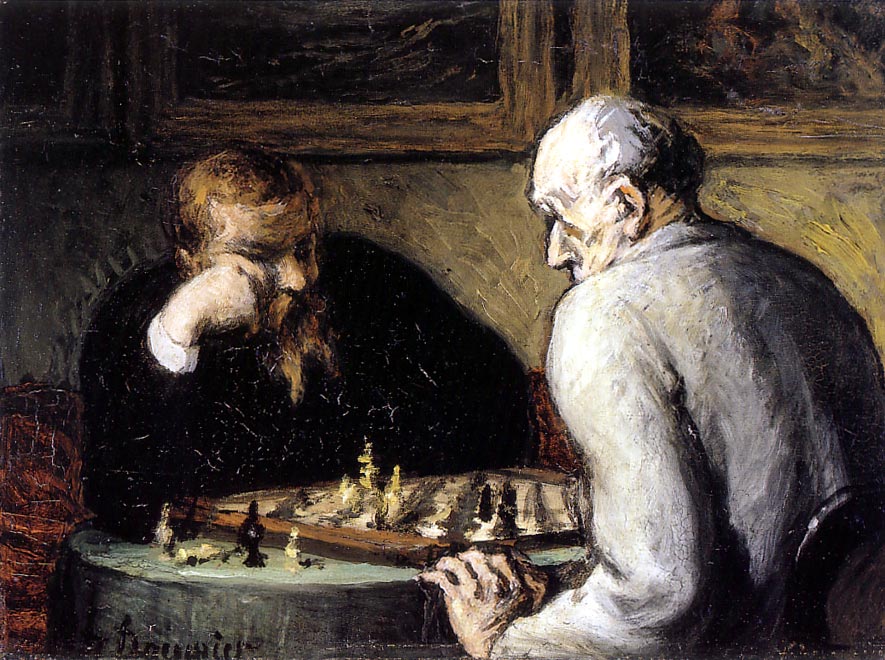 Оноре Домье. Шахматисты.1867