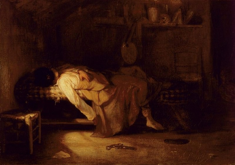 Александр-Габриэль Декан. Самоубийство. 1836