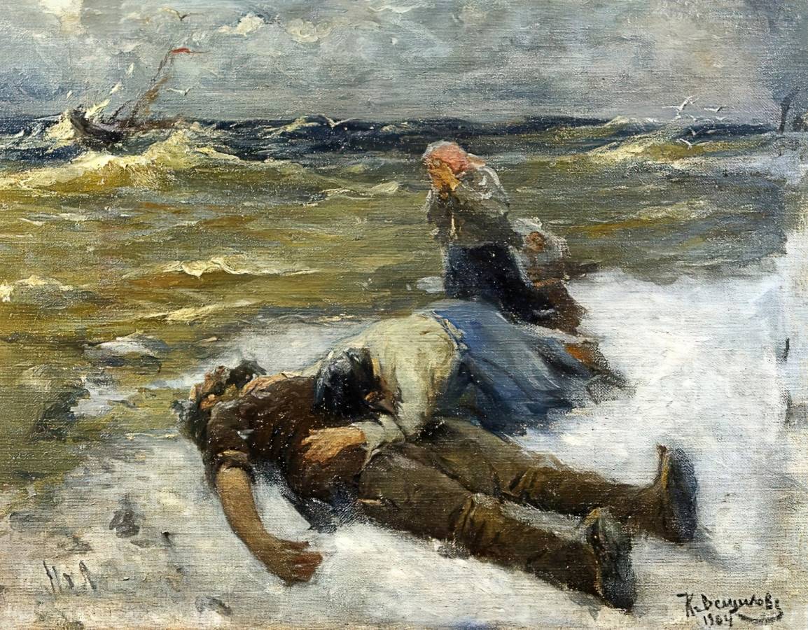 Константин Вещилов. Утопленник. 1904