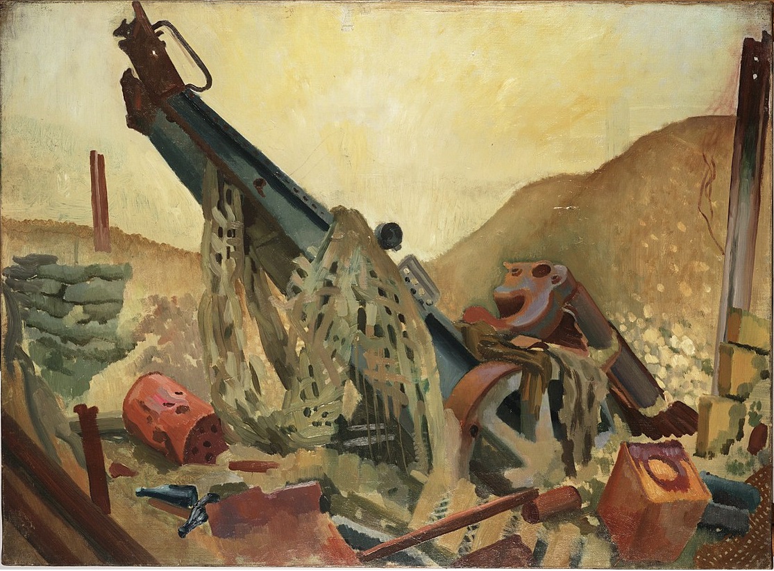 Колин Гилл. Орудие, захваченное у немцев в битве при Аррасе и использовавшееся против них. 1919