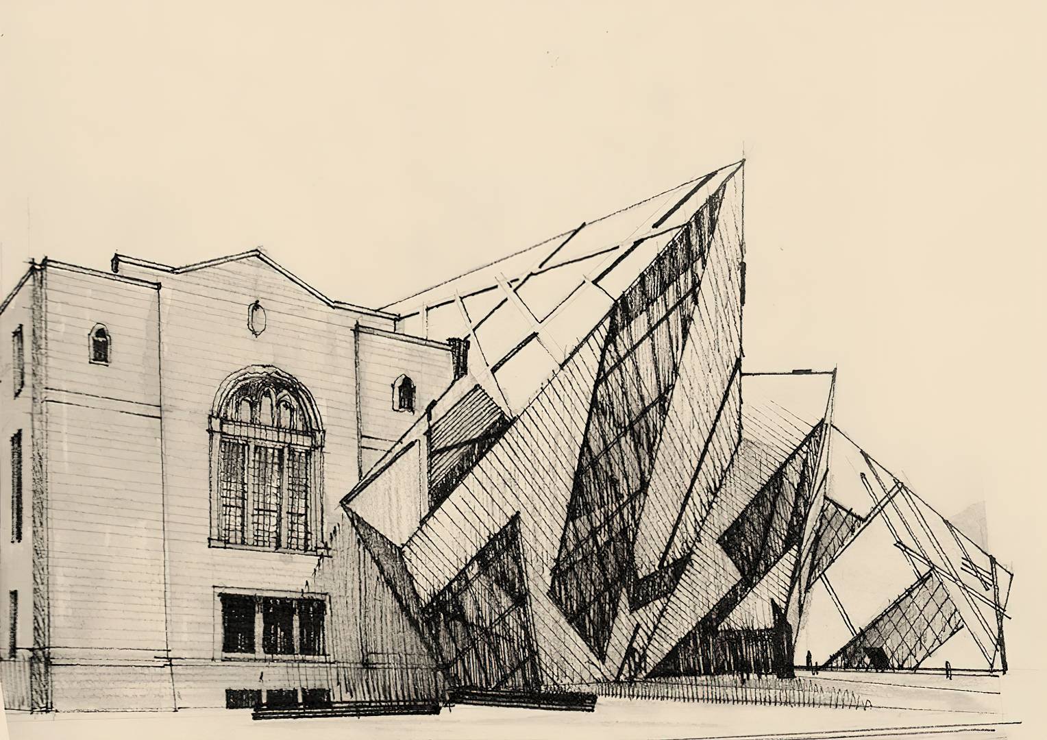 Историческая архитектура и деконструктивизм. Королевский музей Онтарио. 2007