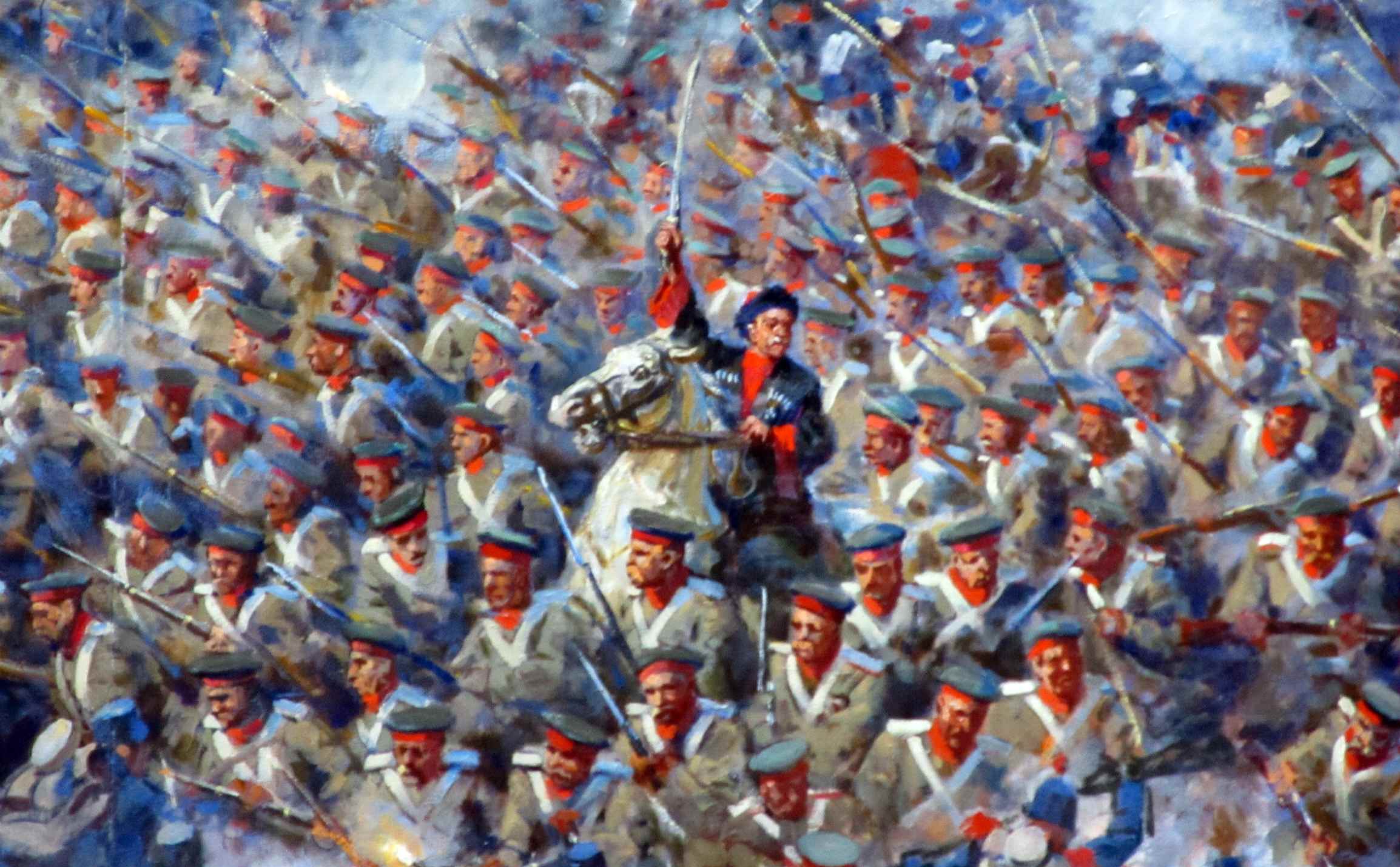 Франц Рубо. Панорама «Оборона Севастополя 1854 - 1855 гг.» (фрагмент). 1904