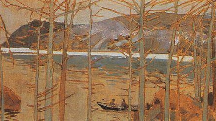 Константин Коровин. Тайга у Байкала (фрагмент). 1900