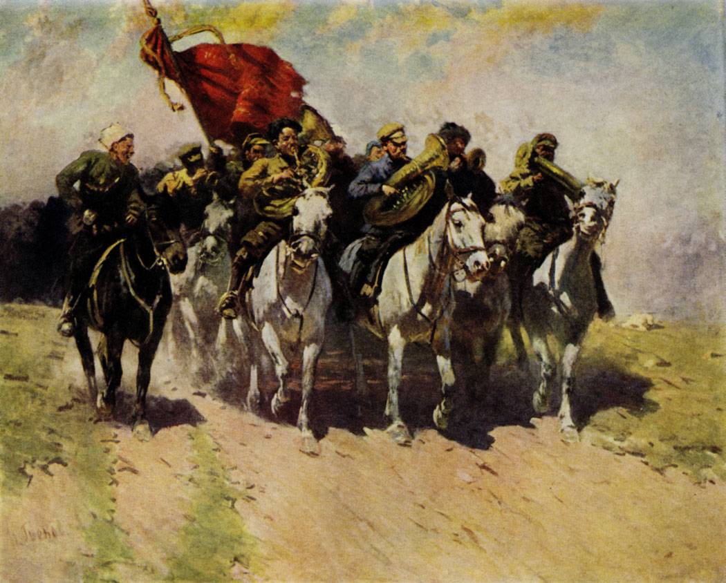 Митрофан Греков. Трубачи Первой конной. 1934