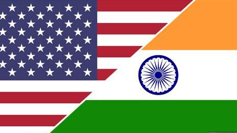 Флаги США и Индии