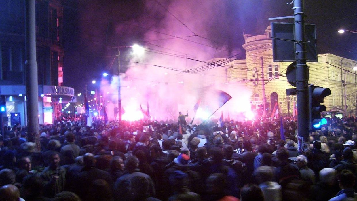 Протест против независимости Косова (2008)