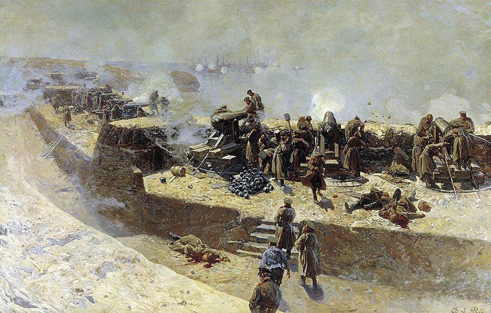Сражение на Альме 20 сентября 1854 года (фрагмент). 1855 г.