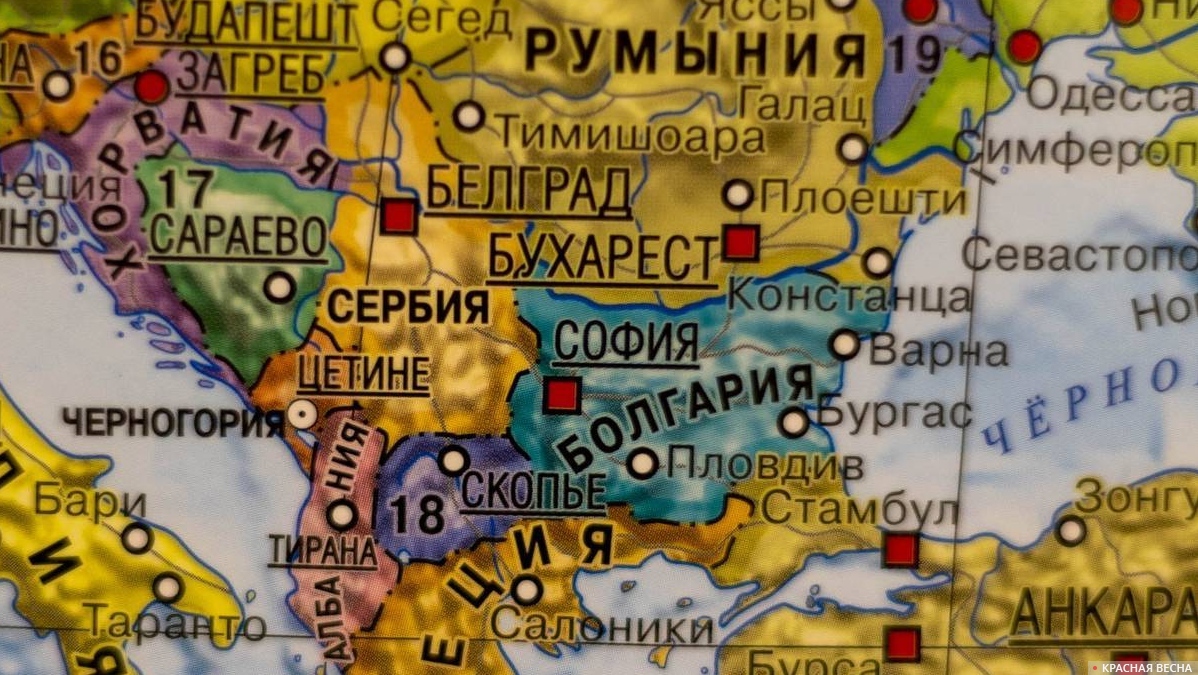 Болгария на карте