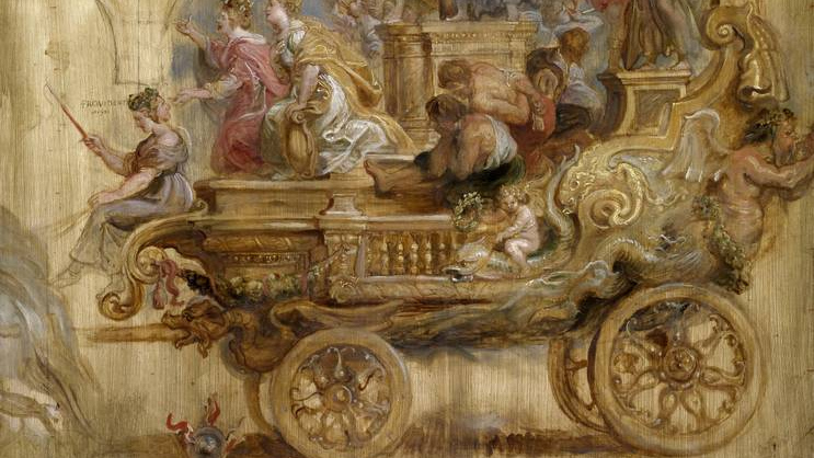 Питер Пауль Рубенс. Триумфальная колесница в честь победы в Калло (фрагмент). 1638