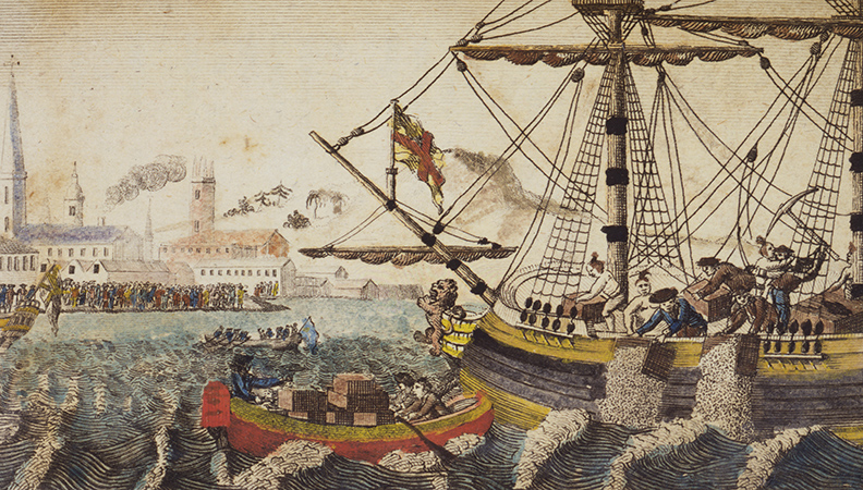 «Бостонское чаепитие» — акция протеста американских колонистов 16 декабря 1773 года в ответ на действия британского правительства