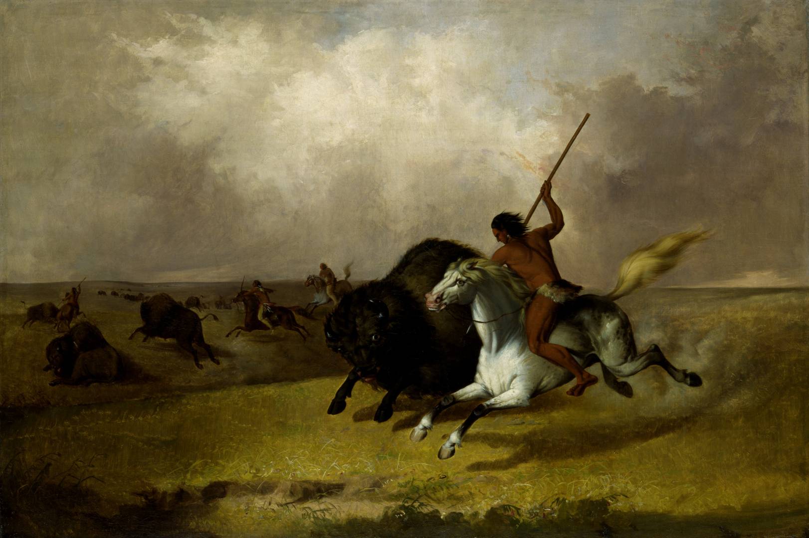 Джон Стэнли. Охота на бизонов в юго-западных прериях. 1845