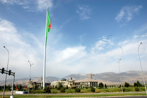 Главный флаг Туркмении. 