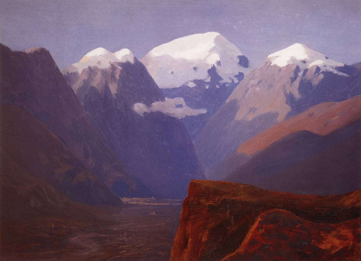 Архип Куинджи. Снежные вершины. Кавказ. 1890-1895