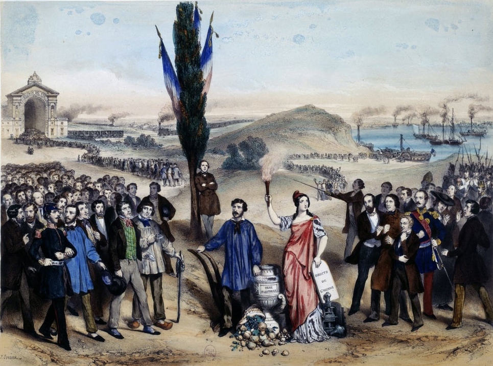 Фредерик Сорье. Аллегория на всеобщее избирательное право. 1848