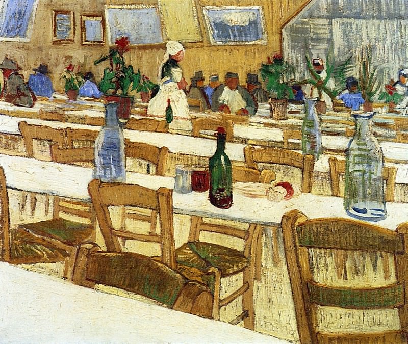 Винсент Ван Гог. Интерьер ресторана 1888 год