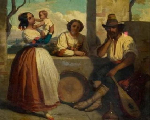 Папети Доменик-Луи. Итальянская семья. XIX век