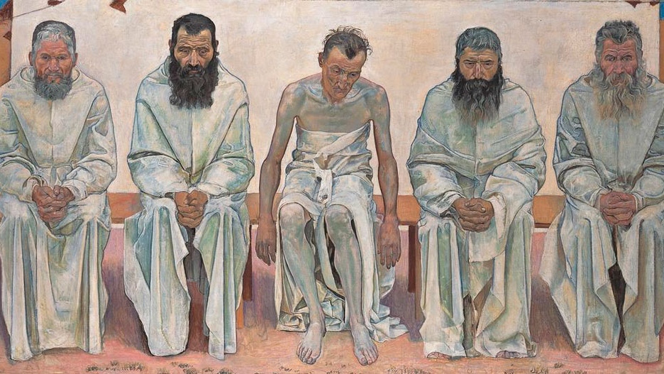 Фердинанд Ходлер. Разочарованные (Утомлённые жизнью, фрагмент). 1892