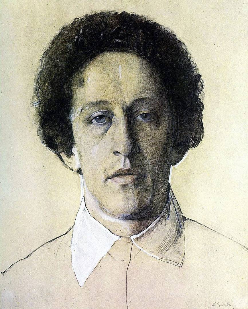 Рис. 32. Портрет Александра Александровича Блока. 1907 г.
