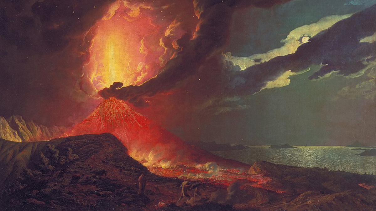 Извержение Везувия. Худ.Джозеф Райт
