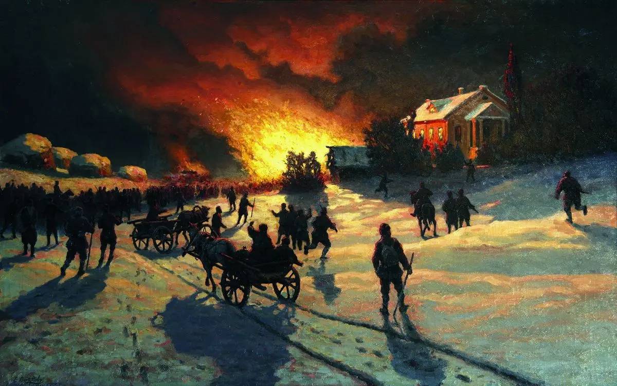 Ефим Волков. Пожар. 1905
