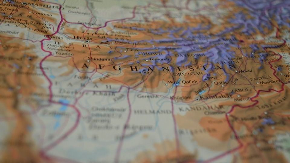 Афганистан на карте