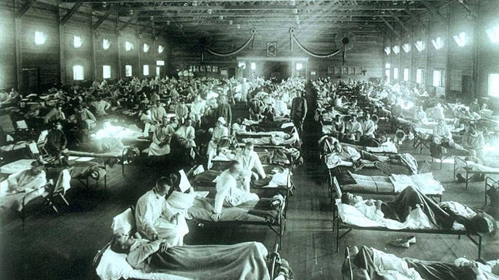 Эпидемия «испанки» в 1918 году