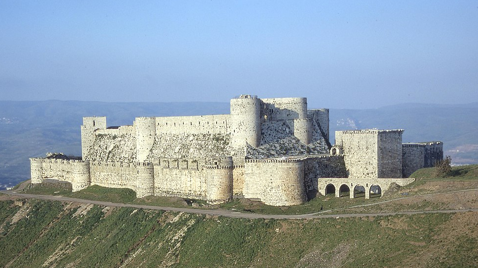 Замок крестоносцев Крак-де-Шевалье в Сирии