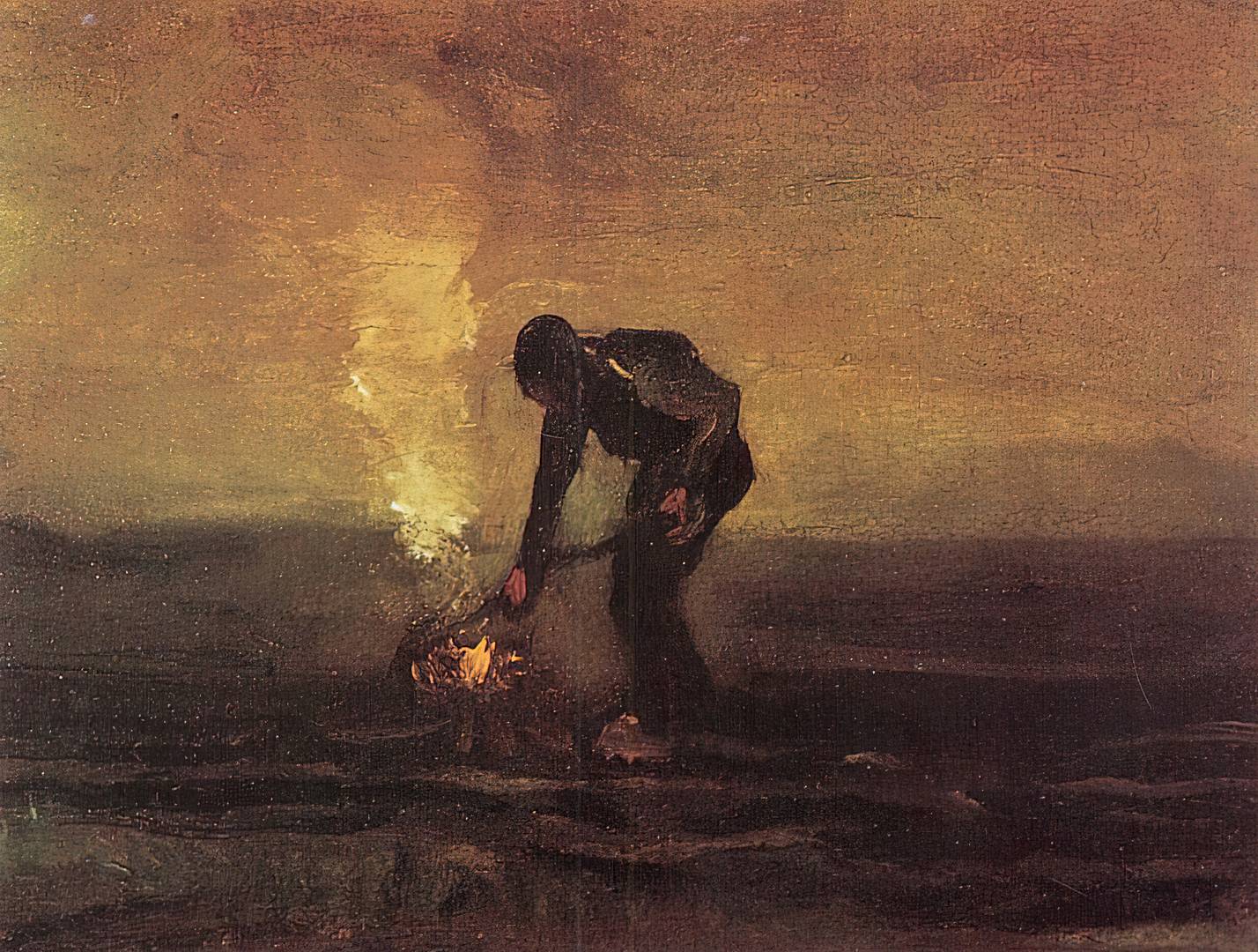 Винсент Ван Гог. Крестьянин, сжигающий сорняки. 1853–1890
