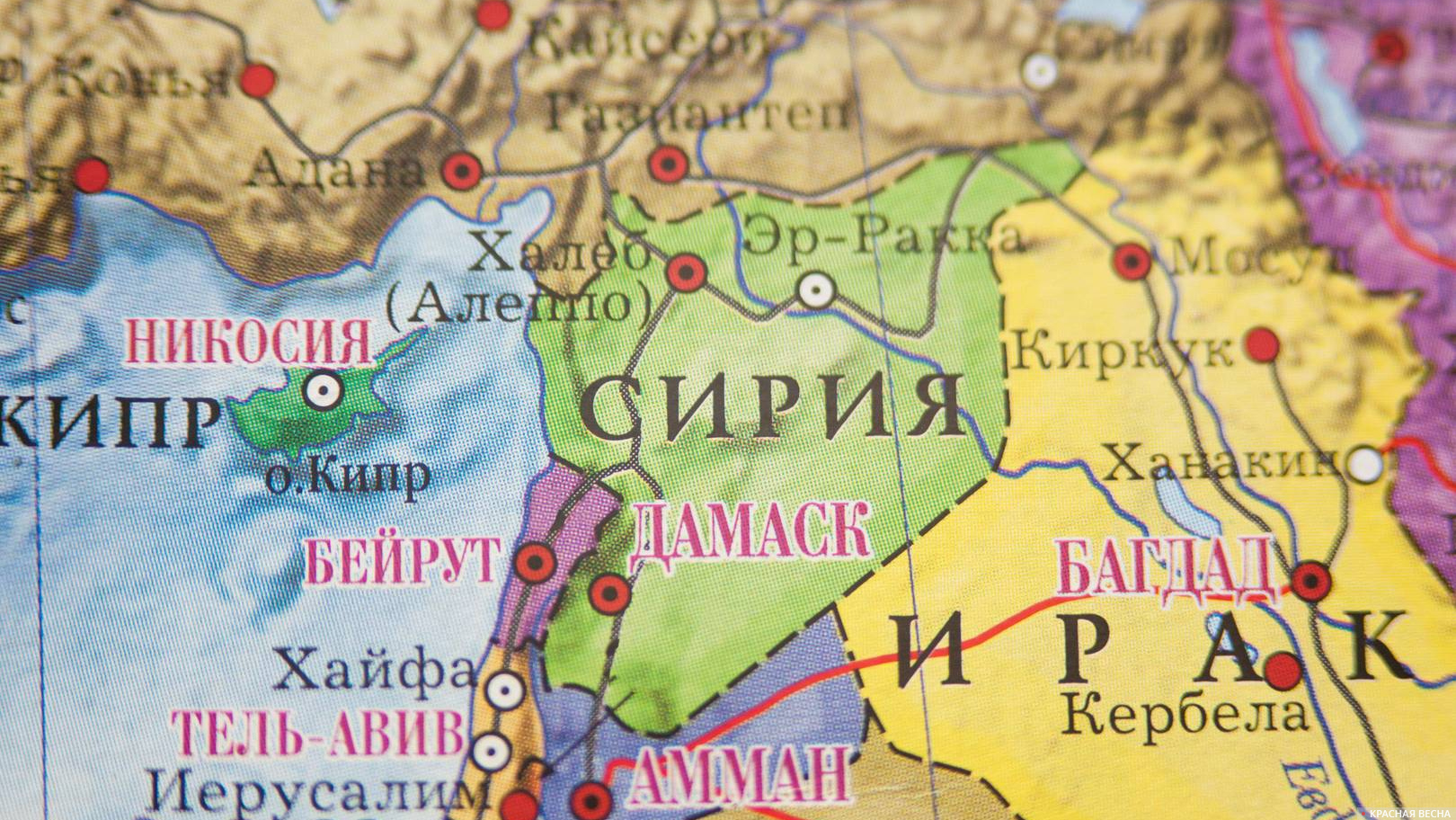 Сирия. Карта мир
