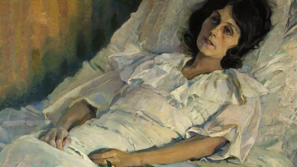 Михаил Нестеров. Больная девушка (фрагмент). 1928